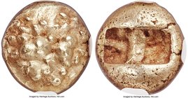IONIA. Uncertain mint. Ca. 650-600 BC. EL sixth-stater or hecte (9mm, 2.31 gm). NGC Choice AU 5/5 - 4/5. Lydo-Milesian standard. Convex surface with c...