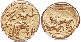 BABYLONIA. Alexandrine Empire. Mazaeus, as Satrap (331-328 BC). AV double-daric (18mm, 17.06 gm, 12h). NGC Choice VF 4/5 - 2/5, smoothing. Baaltars se...