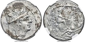 ARMENIAN KINGDOM. Tigranes II the Great (95-56 BC). AR tetradrachm (26mm, 15.75 gm, 12h). NGC Choice XF 5/5 - 3/5. Antioch, ca. 83-70. Diademed and dr...