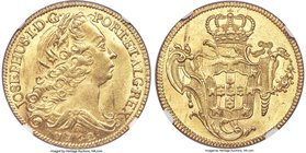 Jose I gold 6400 Reis 1762-R MS61 NGC, Rio de Janeiro mint, KM172.2. A brightly lustrous coin with a handsome strike and attractive sunny-gold chroma....
