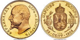 Ferdinand I gold Proof Restrike 100 Leva 1912 PR66 Cameo PCGS, KM34, Fr-5. Flashy mirror fields with a contrasting portrait of Ferdinand I and strong ...