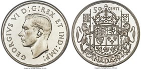 George VI Specimen 50 Cents 1946 SP67 PCGS, Royal Canadian mint, KM36. Fully brilliant, with blast-white color and fields textured through heavy die-p...