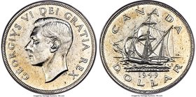 George VI Dollar 1949 MS67 PCGS, Royal Canadian mint, KM47. Although given a circulation designation by the third-party grading service, it seems that...