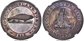 Magdalen Island Proof Penny Token 1815 PR64 Brown NGC, KM-Tn1, Br-520, LC-1. Very well-preserved for this scarce type, the surfaces expressing a nearl...