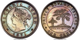 Prince Edward Island. Victoria Specimen Cent 1871 SP66 Brown PCGS, London mint, KM4. Superbly struck, with reddish-brown patina and fields showing abu...