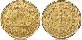 Republic gold 8 Escudos 1818 So-FD XF45 NGC, Santiago mint, KM84, Fr-33. 'CONSTITU' variety. An ever-popular type coin, and the first date within the ...