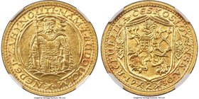 Republic gold 2 Dukaty 1930 MS63 NGC, KM9. Exhibiting strong mint luster. A scarce issue in better states of preservation. 

HID09801242017