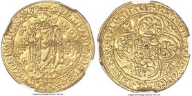 Charles VII gold Royal d'Or ND (1422-1461) AU55 NGC, Chinon mint, Fr-303, Dup-455. 3.64gm. 1st Emission (from 9 October 1429). A boldly struck example...