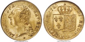 Louis XVI gold Louis d'Or 1786-W MS65 NGC, Lille mint, KM591.15. A magnificent Gem Mint State example with enthralling bright luster of shimmering bri...