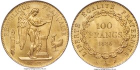 Republic gold 100 Francs 1886-A MS64 PCGS, Paris mint, KM832. A nice lemon-gold piece with strong cartwheel luster and a bold, sharp strike.

HID098...