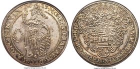 Saxe-Weimar. Johann Ernst & Brothers Taler 1623-GA MS62 NGC, Weimar mint, KM84, Dav-7532. Known as the "Pallas Taler" for the standing Pallas Athene p...