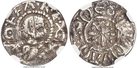 Kings of Mercia. Offa (757-796) "Portrait" Penny ND (c. 780-792) Fine Details (Damaged) NGC, London or Canterbury mint, Ethilwald as moneyer, Light Co...