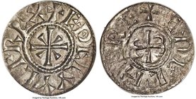 Kings of Wessex. Aethelwulf (839-858) Penny ND (c. 843-848) XF40 ANACS, Rochester mint, Ethelhere as moneyer, Phase II Non-Portrait type, S-1046, N-60...