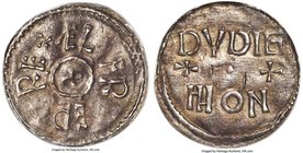 Kings of Wessex. Alfred the Great Penny ND (871-899) VF30 ANACS, London dies, Dudig as moneyer, Two-Line ("Guthrum") type, S-1066 (50th Edition, this ...