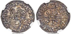 Kings of All England. Harthacnut (Sole Reign) Penny ND (1040-1042) AU50 NGC, Wilton mint, Lifinc as moneyer, Arm and Scepter type, S-1169, N-799 (VR)....