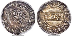 Kings of All England. Harold II Godwinson Penny ND (January 6-October 14th, 1066) AU55 PCGS, York mint, Beorn as moneyer, Pax type, S-1186, N-836. +HΛ...