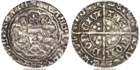 Richard III Groat ND (1483-1485) VF35 ANACS, London mint, Halved Sun and Rose (SR1) mm, S-2154, N-1679. 2.85gm. A covetable emission from the infamous...