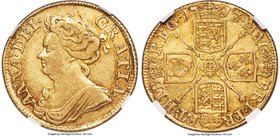 Anne gold Guinea 1713 XF40 NGC, KM534, S-3574. Moderately circulated, yet nonetheless premium for its grade with scintillating red-gold luster in the ...