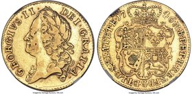 George II gold Guinea 1746 VF35 NGC, KM577.3, S-3683A. A problem-free example from this difficult two-year series. Significant residual luster remains...
