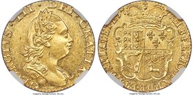 George III gold 1/2 Guinea 1777 MS63 NGC, KM605, S-3734. An extremely sharp specimen with a fantastic portrait of George, the planchet fully lustrous ...