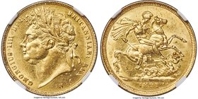 George IV gold Sovereign 1821 MS61 NGC, KM682, S-3800. If George was not a popular king the same can certainly not be said about the interest in his c...