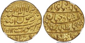 Mughal Empire. Shah Jahan gold Mohur AH 1038 Year 2 (1628/9) MS64 NGC, Surat mint, KM255.6, Fr-787. 10.94gm. A lustrous specimen offering a clean, wel...