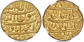 Mughal Empire. Shah Jahan gold Mohur AH 1040 Year 4 (1630/1) MS63 NGC, Ahmadabad, KM255.1. Sharply struck, with a light stippling in the fields lendin...