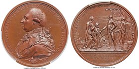 British India. East India Company - George III bronze Victory Medal 1792 MS65 PCGS, Eimer-845, BHM-363, Pudd-792.1.1. 47mm. By Conrad Küchler. Commemo...
