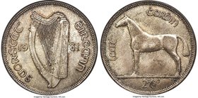 Free State 1/2 Crown 1931 MS65 NGC, KM8. A sharp gem selection offering a strike with crisp details and a gorgeous combination of light toning overlyi...