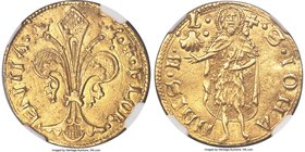 Florence. Republic gold Florin ND (1st Semester of 1463) MS62 NGC, CNI-XIIa.37, MIR-27/5 (R). 3.45gm. Broad type. Lorenzo di Nerio di Angelo Vettori a...