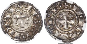 Trento. Anonymous Bishops (1235-1255) Grosso ND (ca. 1236) MS62 NGC, MEC XII-933, CNI-VIa.8. 1.33gm. In the name of Frederick II. + • EPS • TRIDEN •, ...