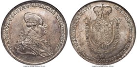 Franz Joseph I 1/2 Taler 1778 MS63 NGC, KM-C5. A one-year type with gunmetal gray hues and underlying luster, all highlighting a handsome bust of Fran...