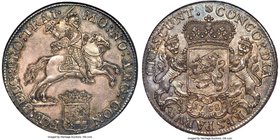 Utrecht. Provincial Ducaton (Silver Rider) 1758 MS64 NGC, KM92, Dav-1832, Delm-1031. A really choice example possessing rich, multi-hued gray surfaces...
