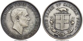 British Protectorate. Charles V. Brooke silver Matte Specimen "Rajah of Sarawak Fund" Medal ND (1932) SP65 PCGS, KM23. 37mm. A wonderfully executed me...