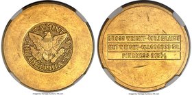 Abd al-Aziz bin Saud gold 4 Pounds ND (1945-1946) AU58 NGC, Philadelphia mint, KM34. Issued to pay the Saudi Arabian government for oil rights and str...