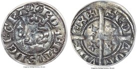Robert the Bruce Penny ND (1306-1329) VF30 ANACS, S-5076, Burns-pg. 229, 1 (Sterling). + : ROBЄRTVS : DЄI : GRA :, crowned head left, scepter before /...