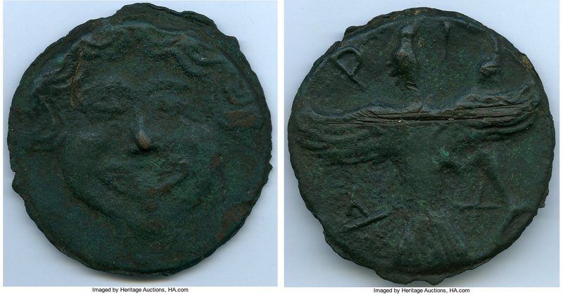 SCYTHIA. Olbia. Ca. 437-410 BC. Cast aes leve (69mm, 126.33 gm, 1h). XF, scratch...