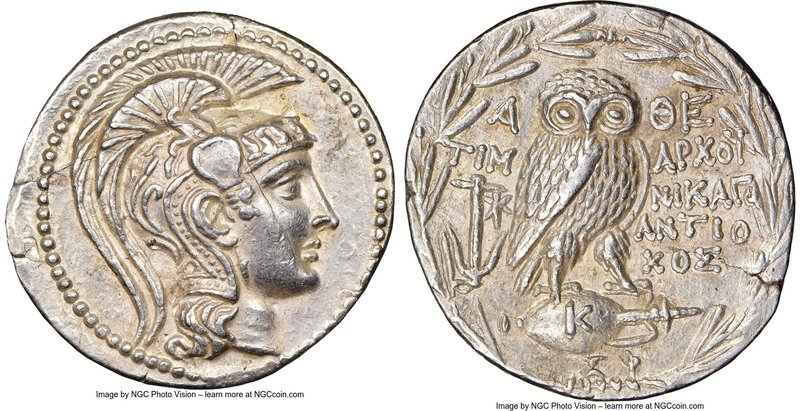 ATTICA. Athens. Ca. 2nd-1st centuries BC. AR tetradrachm (31mm, 16.91 gm, 10h). ...