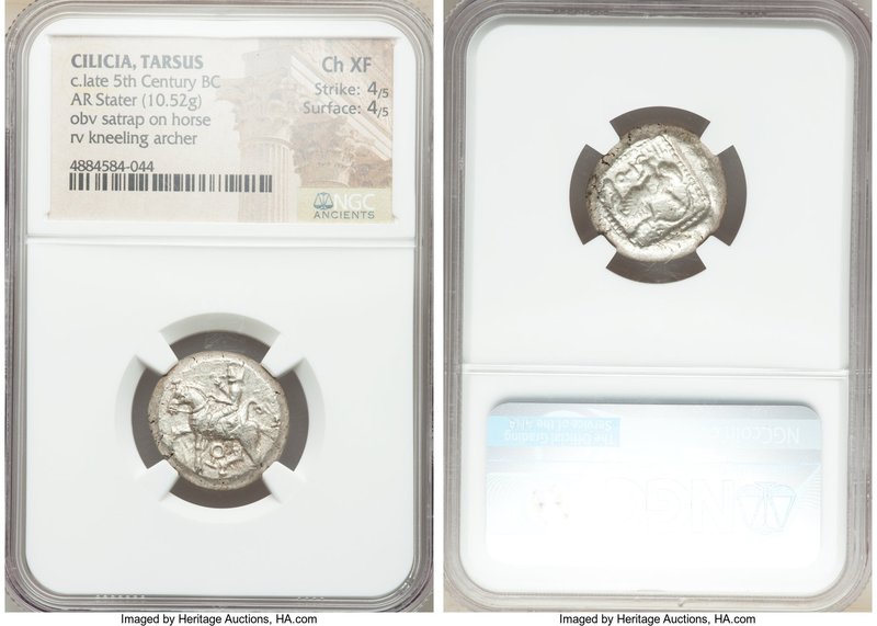 CILICIA. Tarsus. Ca. late 5th century BC. AR stater (20mm, 10.52 gm, 7h). NGC Ch...