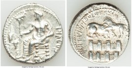 CILICIA. Tarsus. Mazaeus, as Satrap (ca. 361-328 BC). AR stater (24mm, 10.91 gm, 11h). AU. B'LTRZ (Aramaic), Baaltars seated left, scepter in right ha...