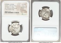 CYPRUS. Citium. Azbaal (ca. 449-425 BC). AR stater (23mm, 11.05 gm, 4h). NGC Choice XF 5/5 - 3/5, brushed. Heracles advancing right, wearing lion skin...
