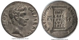 Augustus (27 BC-AD 14). AR denarius (19mm, 3.4 gm, 9h). ANACS VF 25. Rome, 16 BC. Ludi Saeculares (Secular Games) issue, L. Mescinius Rufus, moneyer. ...