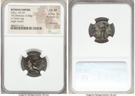 Otho (January-April AD 69). AR denarius (18mm, 3.40 gm, 6h). NGC Choice XF 4/5 - 2/5, smoothing, edge marks. Rome, March-mid April AD 69. IMP OTHO CAE...
