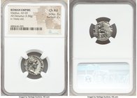 Vitellius (AD 69). AR denarius (18mm, 3.30 gm, 6h). NGC Choice AU 4/5 - 2/5. Rome, July-December AD 69. A VITELLIVS GERM IMP AVG TR P, laureate head o...