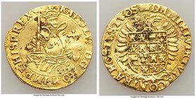 Brabant. Charles V gold Real d'Or ND (1506-55) AU (cleaned, deposits), Antwerp mint, Fr-56, Delm-97. 26.5mm. 5.25gm. A bright golden example displayin...