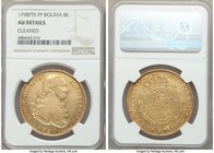 Charles IV gold 8 Escudos 1798 PTS-PP AU Details (Cleaned) NGC, Potosi mint, KM81. 

HID09801242017