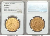 Jose I gold 6400 Reis 1769-B AU Details (Cleaned) NGC, Bahia mint, KM172.1.

HID09801242017