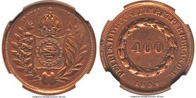 Pedro II bronze Pattern 400 Reis 1839 XF Details (Cleaned) NGC, KM-Pn56, Bentes-E35.06, LMB-E088A. A difficult type showing plentiful detail for the a...