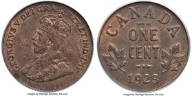 George V Cent 1923 MS64 Brown PCGS, Ottawa mint, KM28. A high grade example of this key date with considerable original mint luster on both sides. Ver...