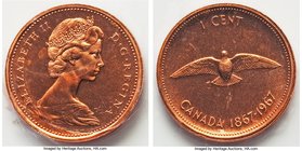 Elizabeth II 3-Piece Lot of Certified Cents, 1) 1967 SP65 Red ICCS, KM59.1 2) 1976 PL67 Red PCGS, KM59.1 3) 1979 PL68 Red PCGS, KM59.2 Royal Canadian ...